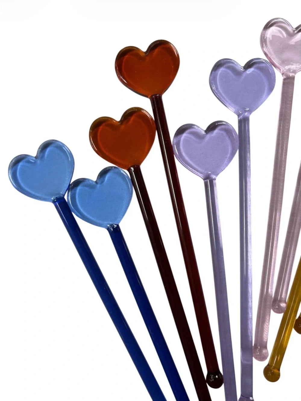 Glass Swizzle Sticks SET OF 12 NWOT